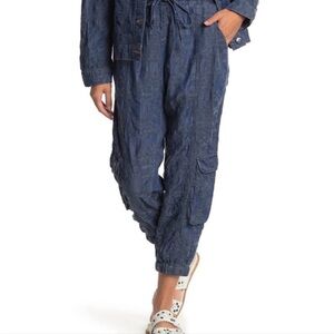 Johnny Was Pace Pull On Denim jogger Pants Women’s Size Small